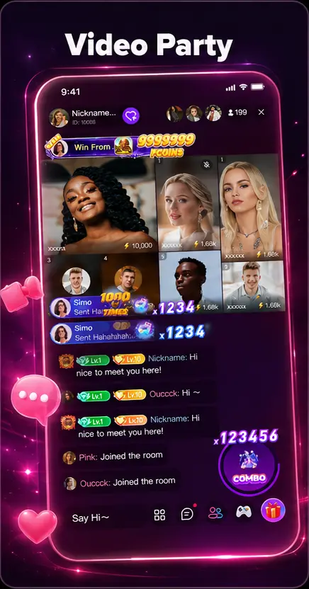 Flash Live video party feature artwork