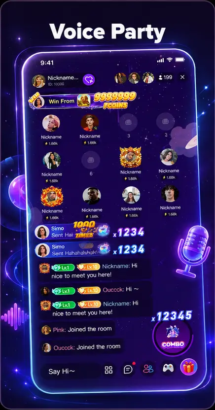 Flash Live voice party artwork